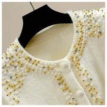 Load image into Gallery viewer, Slim O-Neck Knit Cardigan Sweater
