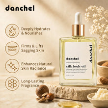 Load image into Gallery viewer, Silk Body Oil Face Body Versatile Care Fast Absorbing Deep Hydration Silky Smooth Brighten Even Tone Firm Skin Silk Body Oil
