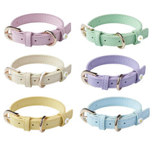 Load image into Gallery viewer, Cute Dog Accessories PU Leather Pet Collar Daisy Decoration Alloy Buckle Head Traction Rope Neck Loop for Cat Teddy Schnauzer
