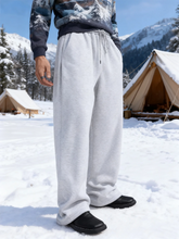 Load image into Gallery viewer, Men's Athletic Trainning Joggers Casual Loose Fit Sweatpants Spring Fall Fleece Lined Pants Elastic Waist Drawstring Trousers
