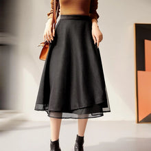 Load image into Gallery viewer, Chic Wrap A-Line Knee Skirt
