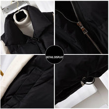 Load image into Gallery viewer, Women Fashion Autumn New 2026Stand Collar Elegant Down Coats Warm Outerwear Casual Belt Sleeveless Winter Women Vests Jackets
