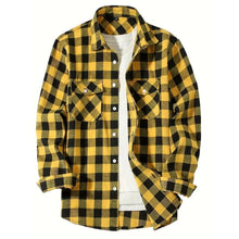 Load image into Gallery viewer, Classic Plaid Flannel Shirt Men
