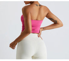Load image into Gallery viewer, Sexy  Sports Bra  Women Gym Brassiere Sport Bh Fitness Vest Push Up Yoga  Padded Sports Bandeau Top Active Wear
