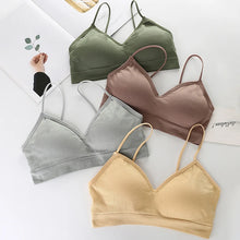 Load image into Gallery viewer, Women Sports Bras Fast Dry Elastic Padded Gym Running Skeep Bra Solid Color Fitness Yoga Sport Breathable Tops
