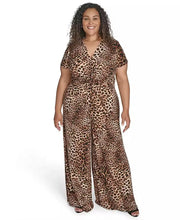 Load image into Gallery viewer, Plus Size Animal Print Jumpsuit
