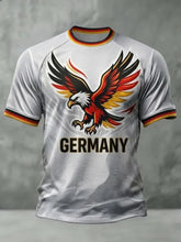Load image into Gallery viewer, 2026 New Germany National Team White Football Jersey Men's Crew Neck Sportswear with Flag &amp; Eagle Print Casual &amp; Training Tops
