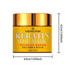 Load image into Gallery viewer, Hair Repairs Hair Mask Biotin Collagen Keratin Treatment Hairs Conditioner Hair Essential Oil Nourishing for Dry Damaged
