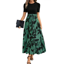 Load image into Gallery viewer, Elegant Lace-Up Ruffle Hem Dress
