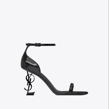 Load image into Gallery viewer, High Heel Open End Sandals, Sexy, with Unique Strap, Red Wine Color, Elegant Personality New Summer Style Elegant Ladies Sandals

