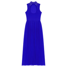 Load image into Gallery viewer, Shiny Lyrical Rhinestone Maxi Dress
