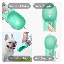 Load image into Gallery viewer, Portable Dog Water Bottle For Small Large Dogs Cat Outdoor Leakproof Walking Drinking Bowls Chihuahua French Bulldog Supplies
