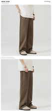 Load image into Gallery viewer, 100％ Cotton Men's Baggy Straight Jeans Comfortable Soft Casual Pants Fashion Korean White Brown Denim Trousers Male Clothing
