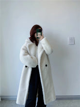 Load image into Gallery viewer, Winter Jacket Women Long Coat  Wool Woven Fabric Thick Warm Outerwear Oversize Fashion Streetwear Teddy Bear Coats
