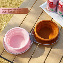 Load image into Gallery viewer, Pet silicone folding bowl dual-purpose water and food feeding bowl outdoor portable folding storage cat pet bowl  Pet supplies
