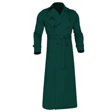 Load image into Gallery viewer, Men’s Luxury Full-Length Trench Coat – England Style Business Overcoat
