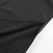 Load image into Gallery viewer, Black Loose Long Skirts Women A-Line Zip Skirts Ladies Elegant Summer Skirts Female With Pocket Ankle-Length Skirts
