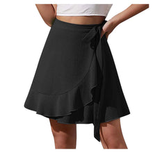 Load image into Gallery viewer, High Waist Chiffon Ruffle Skirt
