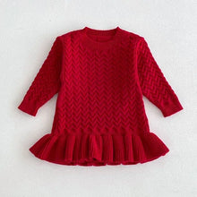 Load image into Gallery viewer, Knitted Princess Party Girls Dress
