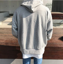 Load image into Gallery viewer, High Street Hoodie Men Retro Zip Up Long Sleeve Loose Jacket Coats Harajuku Casual Gothic Hooded Sweatshirt Y2K Streetwear
