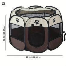 Load image into Gallery viewer, Classic-Style Portable Pet Playpen &amp; Tent | Durable, Foldable, Comfort Design | Secure Outdoor Pet Bed for Cats &amp; Dogs
