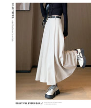 Load image into Gallery viewer, Elegant Skirts for Women Korean Style Long Skirt Female Black Pleated Midi Skirt Women's Clothing Office Lady Skirts Outfits New
