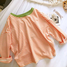 Load image into Gallery viewer, Striped Long Sleeve Baby Tee
