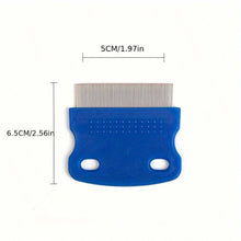 Load image into Gallery viewer, 4 Pack Flea Lice Comb, Stainless Steel Dog Cat Grooming Combs with Rounded Teeth, Double Sided Professional Pet Tear Stain Remover
