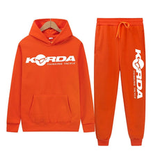 Load image into Gallery viewer, Men's Women 2Pcs Sets Fleece Sweatshirt Hoodies Pants Korda Inspired Tribute Male Sportswear Tracksuits Unisex Ensemble Homme
