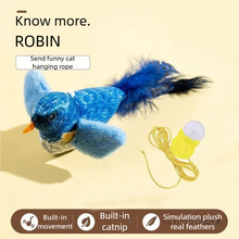 Load image into Gallery viewer, Interactive Cat Toy Electric Simulation Bird With Chirping Sound Flapping Wings Plush Chew Bite Toy For Kittens Cats Pet Supplie
