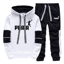 Load image into Gallery viewer, Printed Casual Tracksuit Hoodie Set
