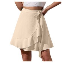Load image into Gallery viewer, High Waist Chiffon Ruffle Skirt
