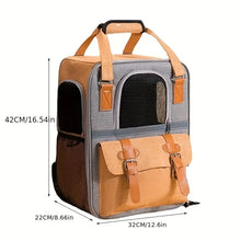 Load image into Gallery viewer, Pet Backpack,Dogs and Cats Travel Portable Back Bag,Large capacity,Pet Carrier Bag for Cats and Dogs, Portable Travel Backpack
