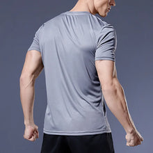 Load image into Gallery viewer, Men's Running T-Shirt Quick Dry Gym Sport Shirt Tops Short Sleeve Training Exercise Workout Shirts Summer Tops Tee Men Rashguard

