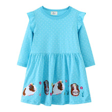 Load image into Gallery viewer, Butterfly Polka Princess Girls Dress
