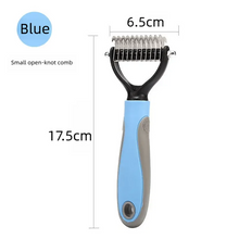 Load image into Gallery viewer, Pet Deshedding Brush Double Sided Pet Grooming Tool for Shedding and Dematting - Stainless Steel Dog Comb with Effective Results
