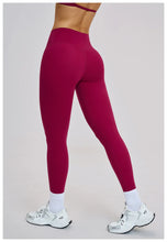Load image into Gallery viewer, Fitness Leggings High Rise Hip Lift Brushed Soft Material For Ladies Outdoor Elastic Slim Fit Outer Wear Sports Tight Pants

