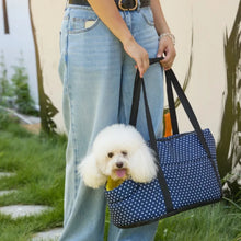 Load image into Gallery viewer, Portable Pet Carrier Bag - Breathable Mesh Winter Warm Foldable Shoulder Handheld Bag, for Small-medium Dogs Cats
