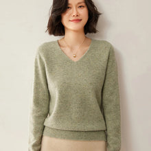 Load image into Gallery viewer, Merino Wool V Neck Sweater
