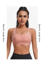 Load image into Gallery viewer, Women High Impact Sports Bra Criss Cross Back Padded Bra Workout Fitness Sports Yoga Bras Shockproof Sport Crop Top Vest
