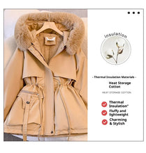 Load image into Gallery viewer, Fleece Lined Hooded Winter Puffer
