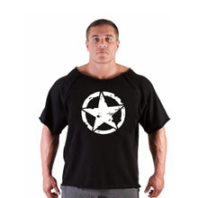 Load image into Gallery viewer, Men's T Shirts Fitness Men Bodybuilding  Shirt Batwing Sleeve Rag shirt Gym Fitness Muscle Running T shirt
