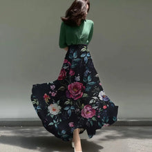 Load image into Gallery viewer, Women's Skirts Niche Specialty Fancy Skirts Versatile Bot Large Swings Fashionable Floral Skirts
