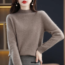 Load image into Gallery viewer, Merino Wool Mock Neck Pullover
