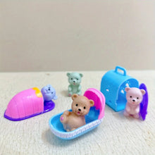 Load image into Gallery viewer, Children's Play House Toys with Teddy Bears Pet Bathrooms Scene Little Girls Family Pet Toys Gift for Kids
