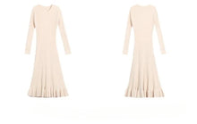 Load image into Gallery viewer, Elegant Knit Flounce Midi Dress
