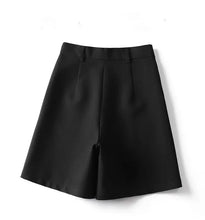 Load image into Gallery viewer, Suit Shorts Women's Summer New High-waist Slim Mid-pants A-line Wide-leg Pants
