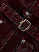 Load image into Gallery viewer, Mens Ins Style Jeans Fashion New American Vintage Flocked Flared Denim Pants Harajuku Unisex Loose Fit High Street Streetwear
