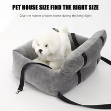 Load image into Gallery viewer, Dog Car Seat Pet Travel Booster Seat with Handle Dog Safety Car Seat Dog Car Bed Dual-Use for Car and Home Travel Carrier Bed
