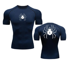 Load image into Gallery viewer, GYM Compression Tshirts Sport Workout Anime Spider Print T-shirts Mens Running Fitness Tight Summer Sportswear Rashgard Top Tees
